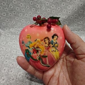 Vintage Disney Decoupage Christmas Ornament Princess Belle Cinderella